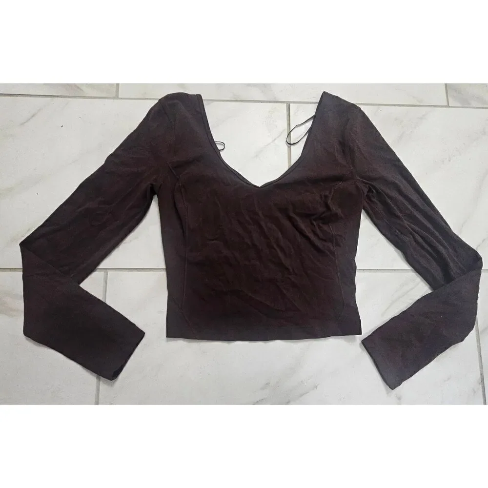 Lululemon Size 12 Brown Align Long Sleeve Top